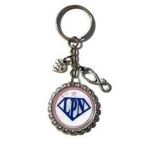 LPN Purse Charm, Zipper Pull, Key Chain, Nursing